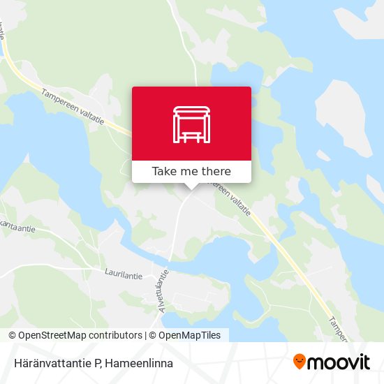 Häränvattantie P map