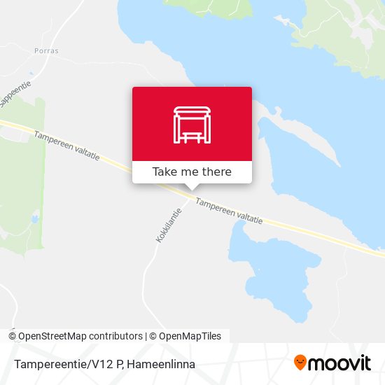 Tampereentie/V12 P map