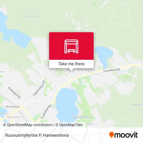 Ruununmyllyntie P map