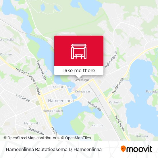 Hämeenlinna Rautatieasema D map