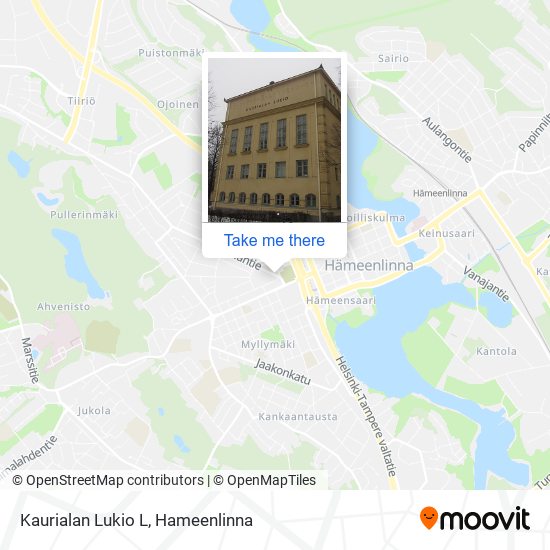 Kaurialan Lukio L map