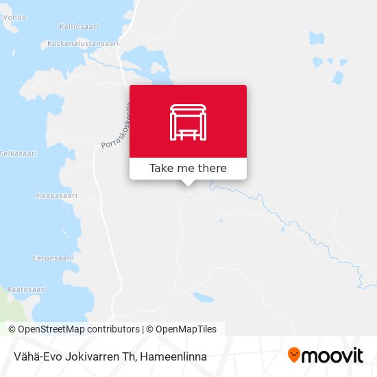 Vähä-Evo Jokivarren Th map