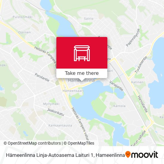 Hämeenlinna Linja-Autoasema  Laituri 1 map