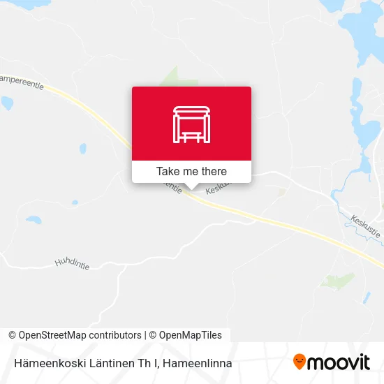 Hämeenkoski Läntinen Th I map