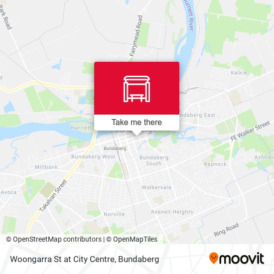 Woongarra St at City Centre map