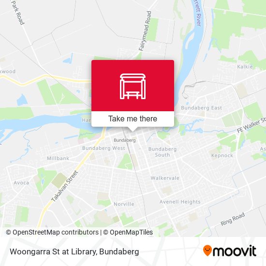 Mapa Woongarra St at Library