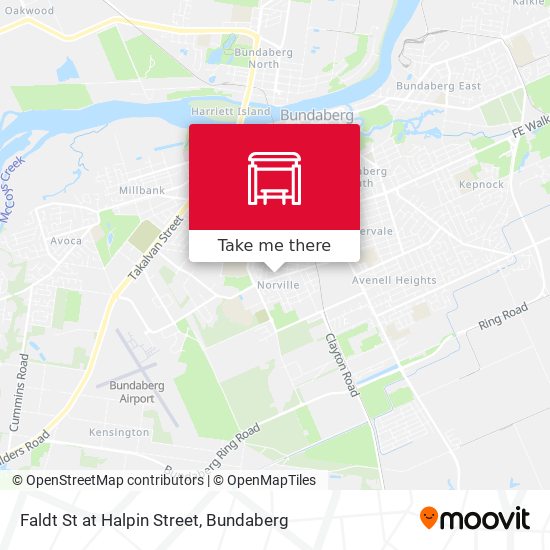 Faldt St at Halpin Street map
