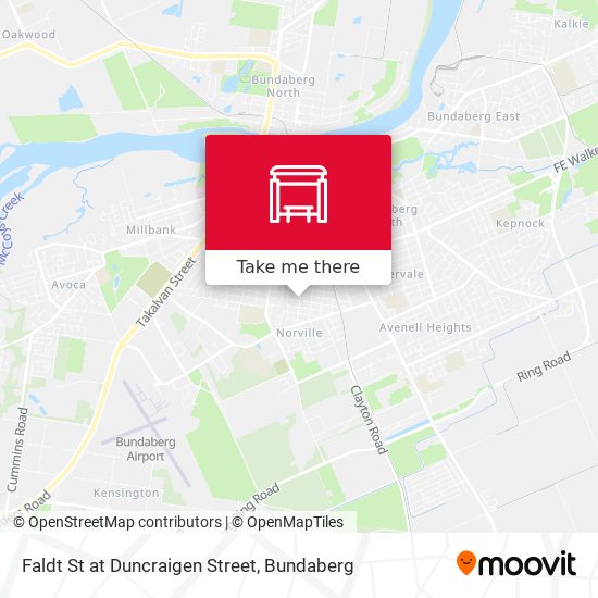 Mapa Faldt St at Duncraigen Street