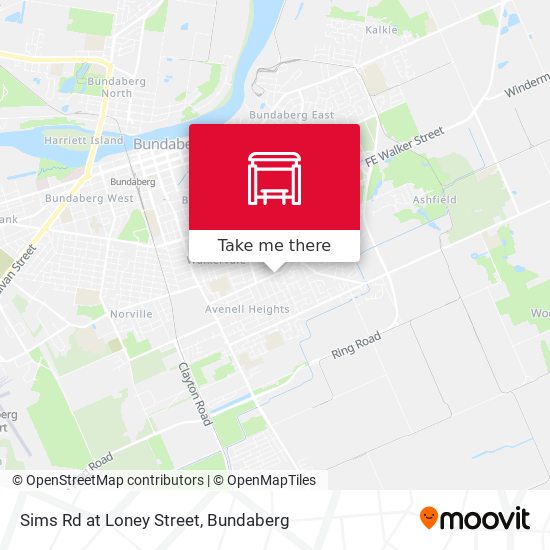 Sims Rd at Loney Street map