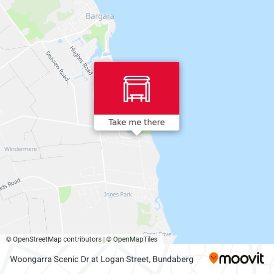 Woongarra Scenic Dr at Logan Street map