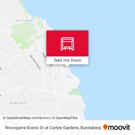 Woongarra Scenic Dr at Carlyle Gardens map
