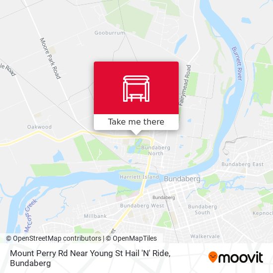 Mount Perry Rd Near Young St Hail 'N' Ride map