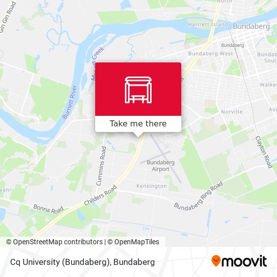 Cq University (Bundaberg) map
