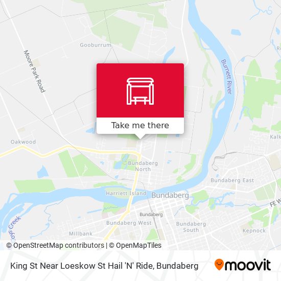 King St Near Loeskow St Hail 'N' Ride map