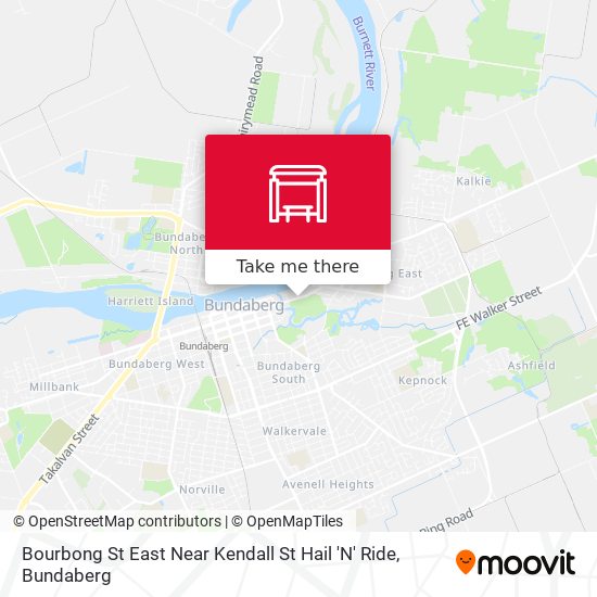 Mapa Bourbong St East Near Kendall St Hail 'N' Ride
