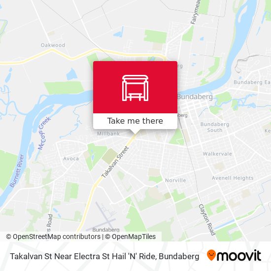 Takalvan St Near Electra St Hail 'N' Ride map