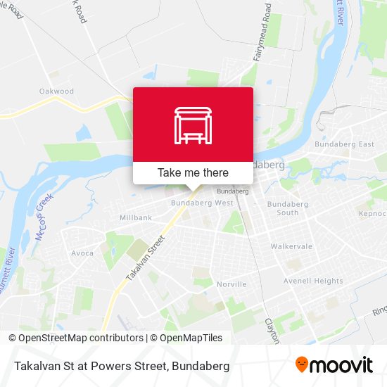 Mapa Takalvan St at Powers Street