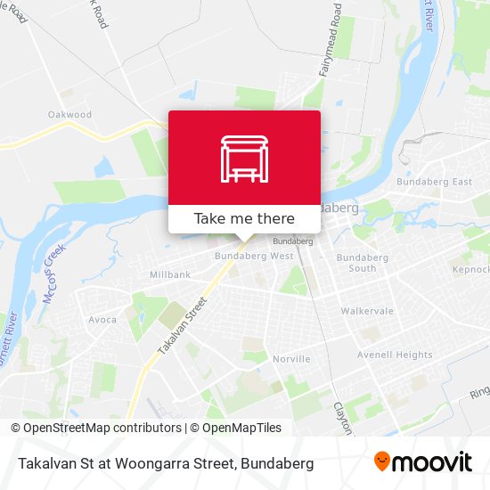 Takalvan St at Woongarra Street map