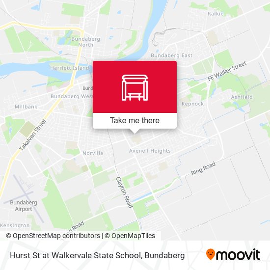 Mapa Hurst St at Walkervale State School