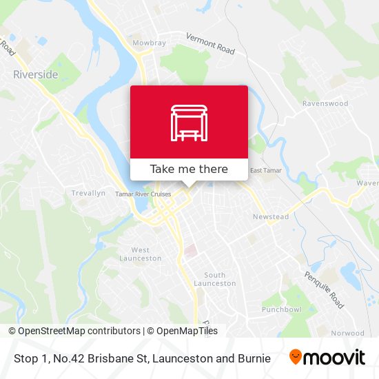 Stop 1, No.42 Brisbane St map