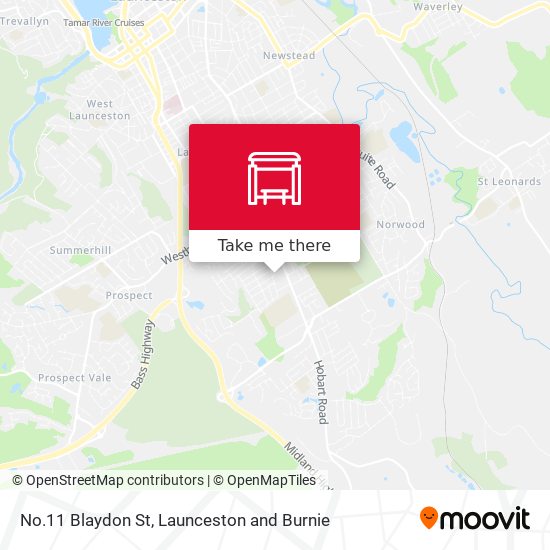No.11 Blaydon St map