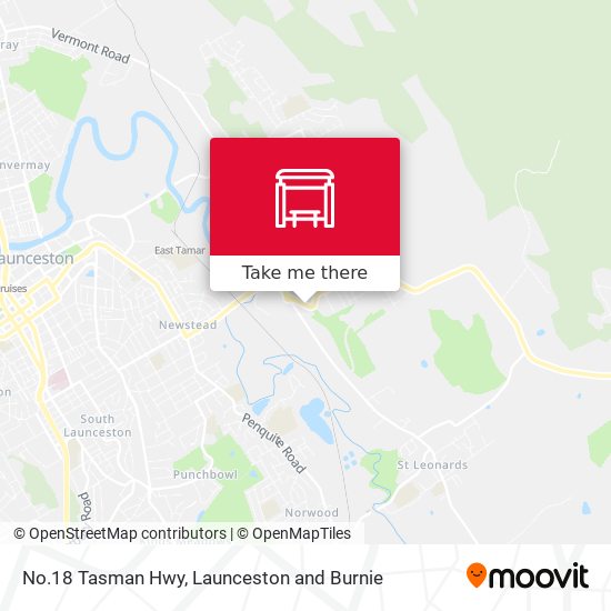 No.18 Tasman Hwy map
