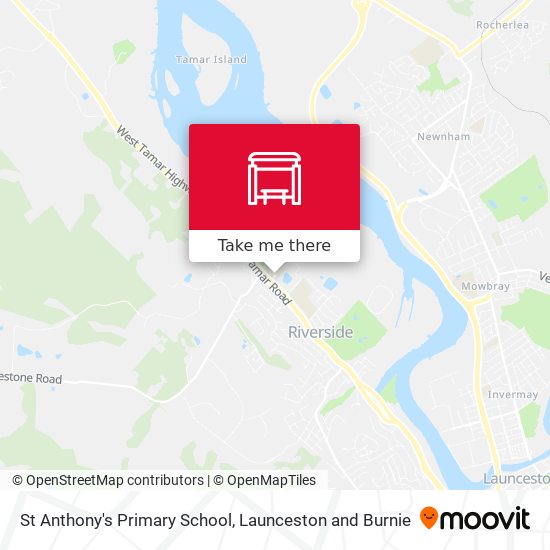 St Anthony's Primary School map