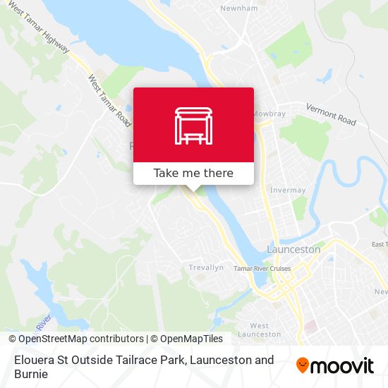 Elouera St Outside Tailrace Park map