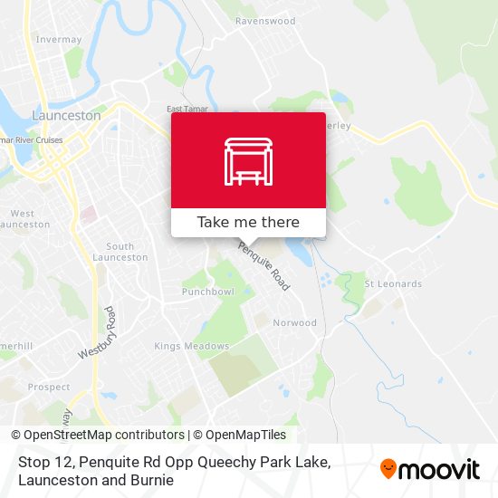 Stop 12, Penquite Rd Opp Queechy Park Lake map
