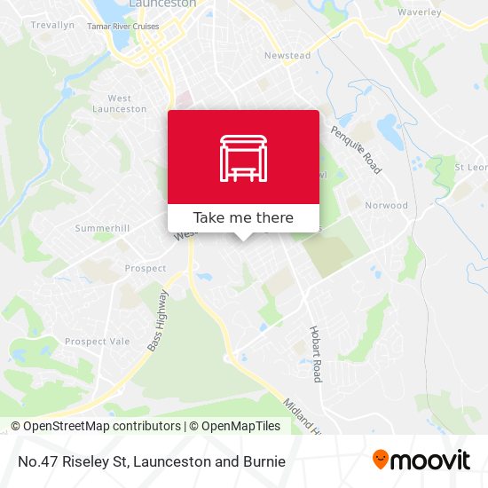 No.47 Riseley St map