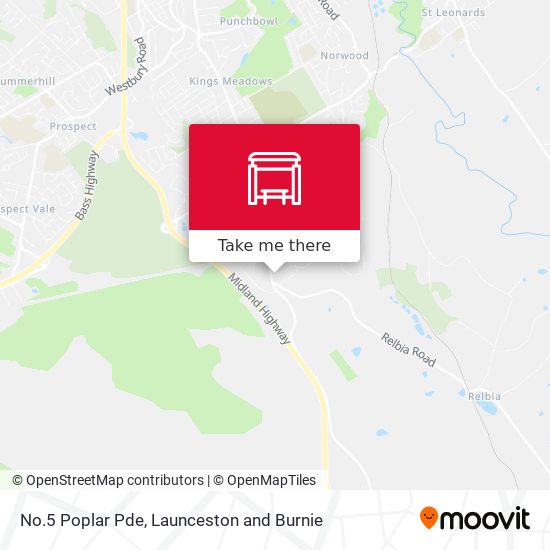 No.5 Poplar Pde map