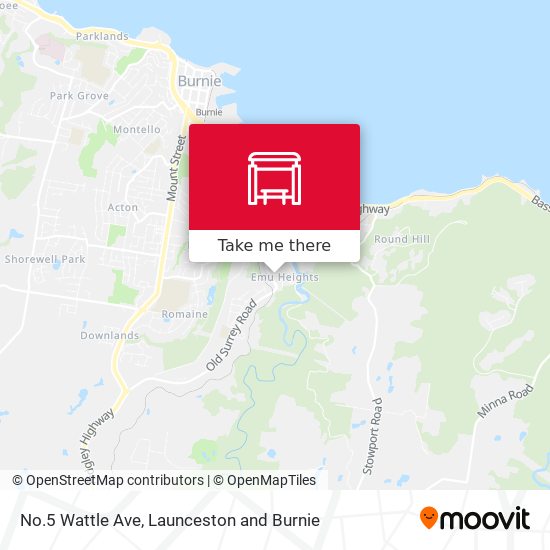 No.5 Wattle Ave map