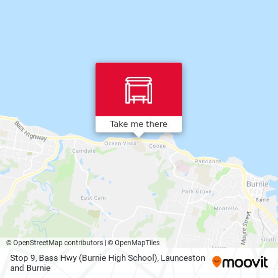 Mapa Stop 9, Bass Hwy (Burnie High School)