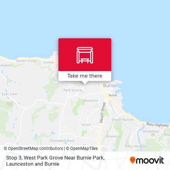 Mapa Stop 3, West Park Grove Near Burnie Park