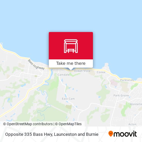 Opposite 335 Bass Hwy map