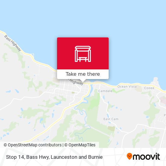 Stop 14, Bass Hwy map