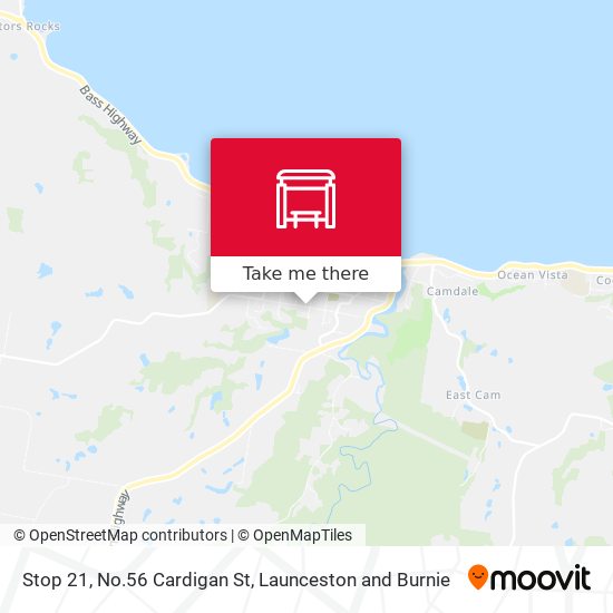 Stop 21, No.56 Cardigan St map