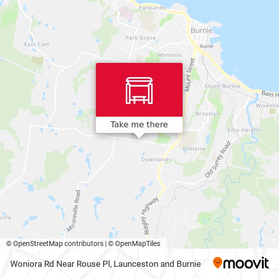 Mapa Woniora Rd Near Rouse Pl