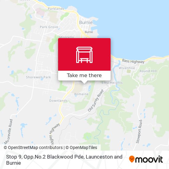Mapa Stop 9, Opp.No.2 Blackwood Pde