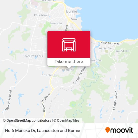 No.6 Manuka Dr map