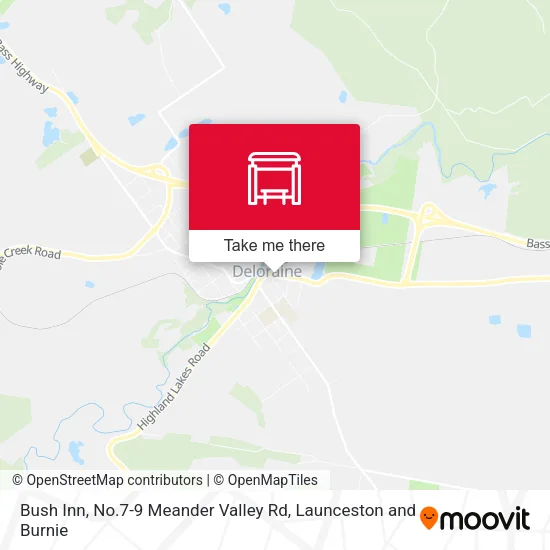Bush Inn, No.7-9 Meander Valley Rd map