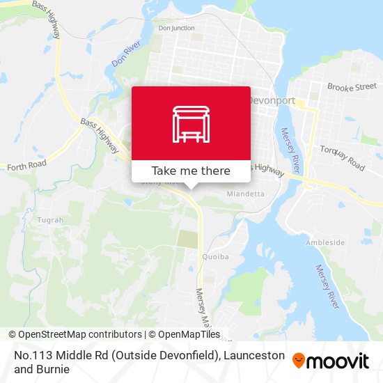 No.113 Middle Rd (Outside Devonfield) map