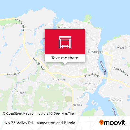 No.75 Valley Rd map