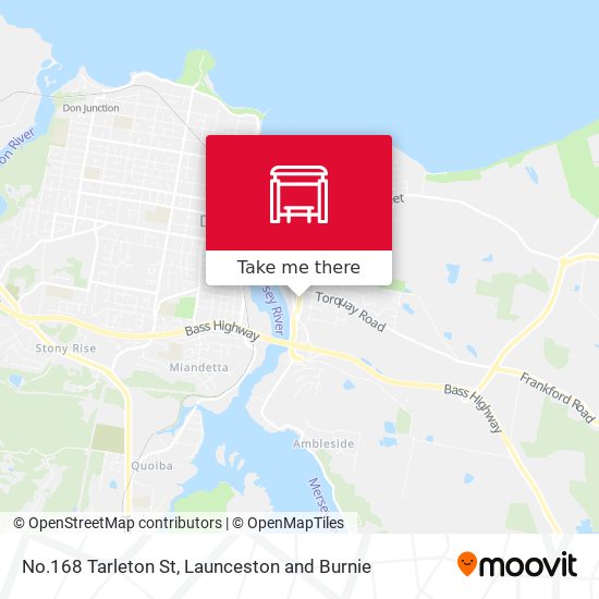 No.168 Tarleton St map