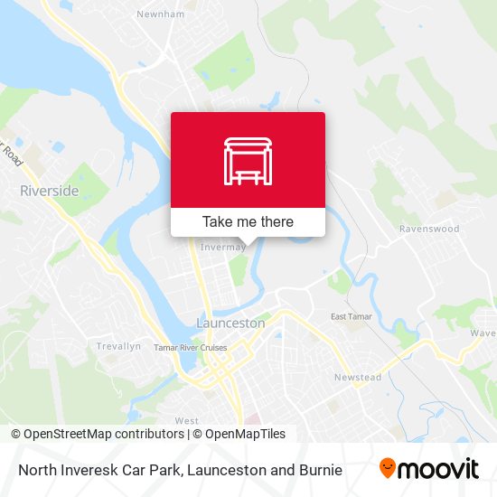 North Inveresk Car Park map