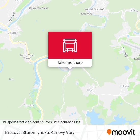 Březová, Staromlýnská map