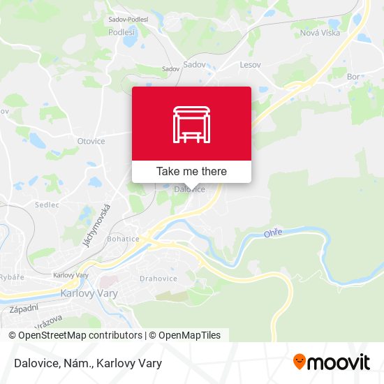 Dalovice, Nám. map