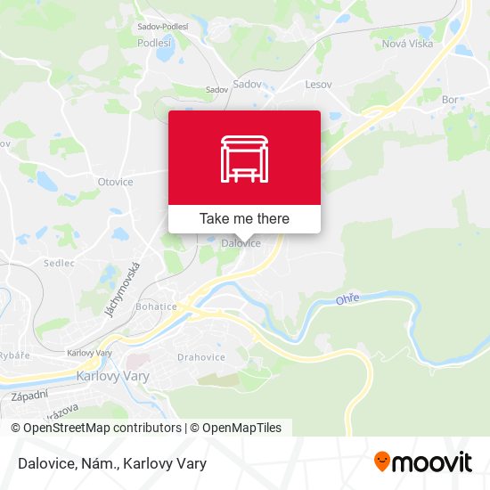 Dalovice, Nám. map