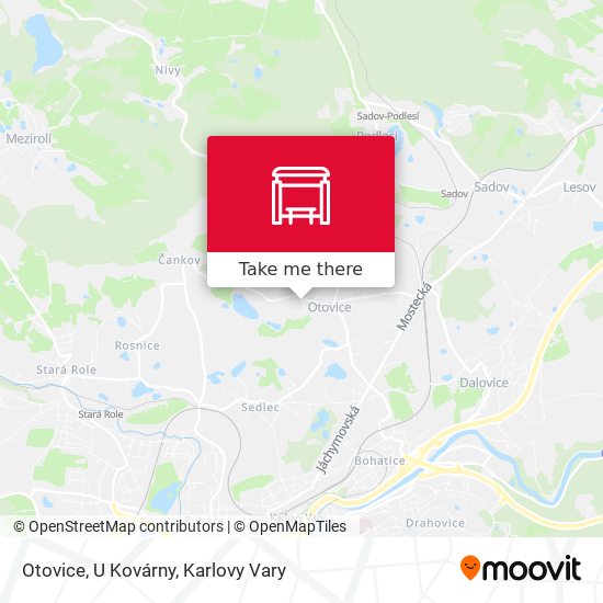 Otovice, U Kovárny map