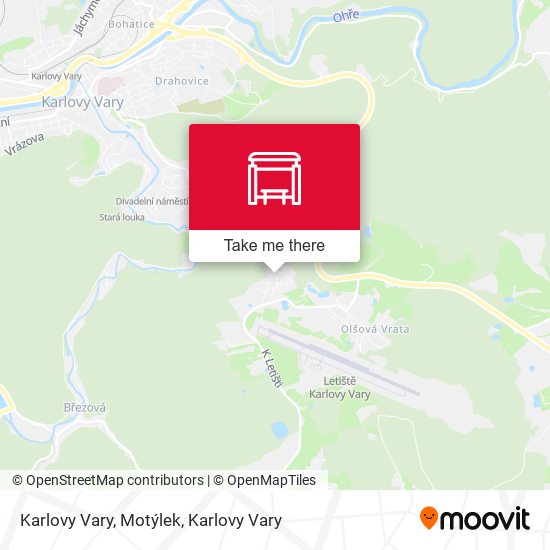Karlovy Vary, Motýlek map